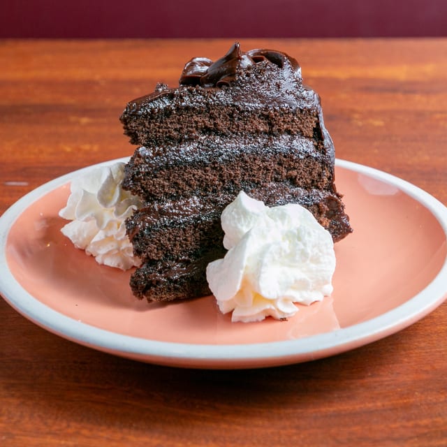 Double Decker Chocolate Cake.