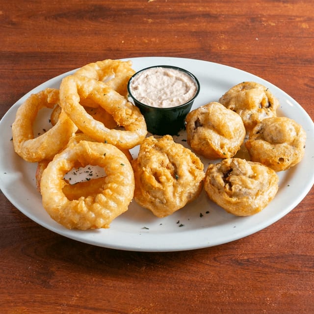 Beer Battered Onion Rings.