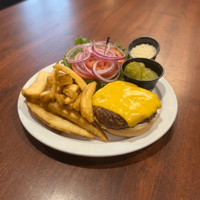 The Works Hamburger.